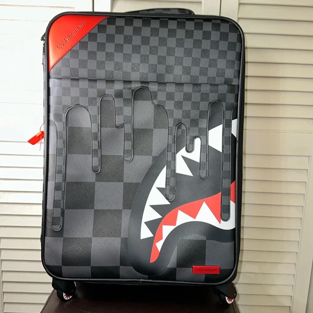 Sprayground 🦈 XTC Grey Sharks in Paris Jetsetter Carry on Luggage…